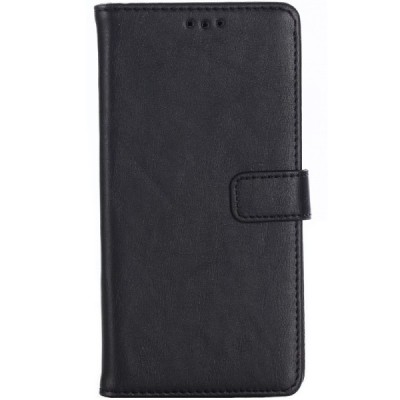 Sony Xperia XZ2 atvēramais ādas melns retro maciņš (maks) / Vacins.lv