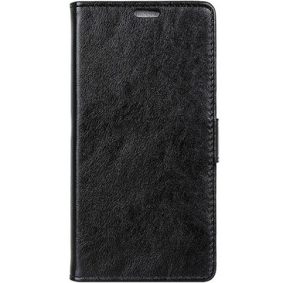 Sony Xperia XZ2 Compact atverčiamas juodas odinis dėklas, knygutė - piniginė / Priedai.lt