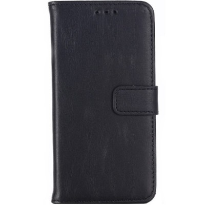 Sony Xperia XZ2 Compact atvēramais ādas melns retro maciņš (maks) / Vacins.lv