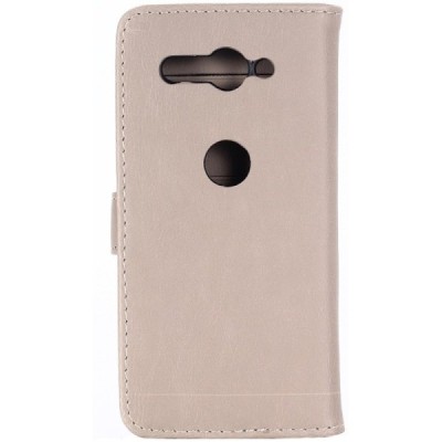 Sony Xperia XZ2 Compact atvēramais ādas smilšains retro maciņš (maks) / Vacins.lv