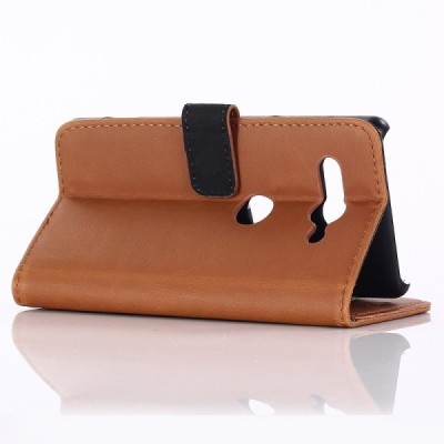 Sony Xperia XZ2 Compact atvēramais ādas gaiši brūns retro maciņš (maks) / Vacins.lv