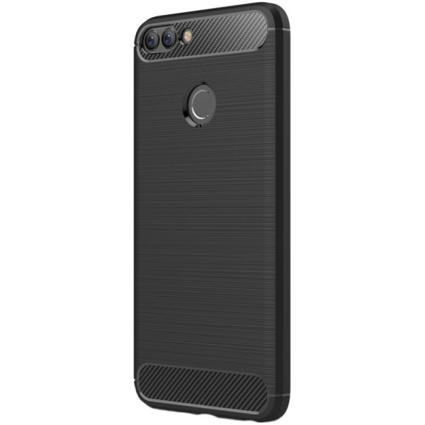 „Carbon“ kieto silikono (TPU) dėklas - juodas (P smart 2018)