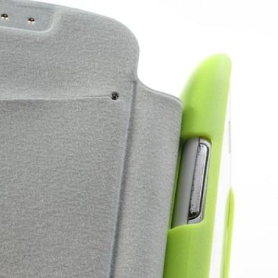„Mercury“ atverčiamas žalios spalvos odinis Samsung Galaxy S3 mini i8190 dėklas / Priedai.lt