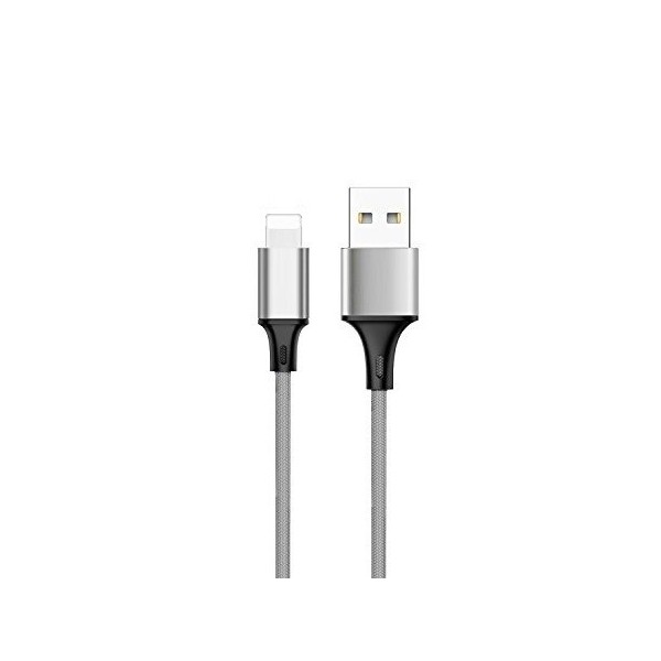 „Bullet“ Lightning USB laidas - pilkas (1 m.)