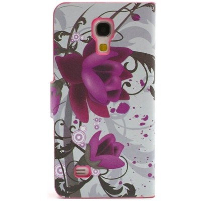 Samsung Galaxy S4 mini „Lily“ baltas atverčiamas dėklas (piniginė) / Priedai.lt
