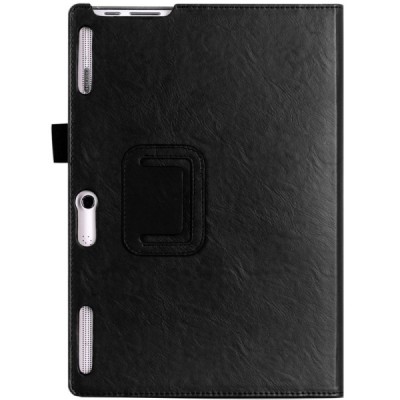 Lenovo Tab 3 10.1" TB-X103F un Tab 2 A10-30 atvēramais melns maciņš / Vacins.lv