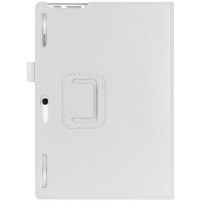 Lenovo Tab 3 10.1" TB-X103F un Tab 2 A10-30 atvēramais balts maciņš / Vacins.lv