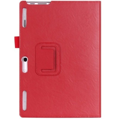 Lenovo Tab 3 10.1" TB-X103F un Tab 2 A10-30 atvēramais sarkans maciņš / Vacins.lv