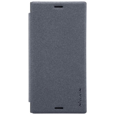 Sony Xperia XZ1 Compact „Nillkin“ Sparkle atvēramais pelēks maciņš / Vacins.lv