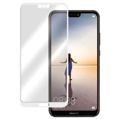 Huawei P20 Lite (Nova 3e) 3D Rewan Tempered Glass balts ekrāna aizsargstikls / Vacins.lv