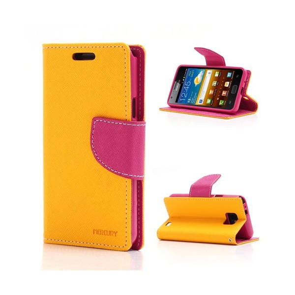 „Mercury“ atvērams futrālis, maciņš - oranžā (Galaxy S2)