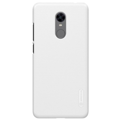Xiaomi Redmi 5 Plus Nillkin Frosted Shield balts plastmasas apvalks + ekrāna aizsargplēve / Vacins.lv