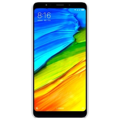 Xiaomi Redmi 5 Plus Nillkin Frosted Shield balts plastmasas apvalks + ekrāna aizsargplēve / Vacins.lv