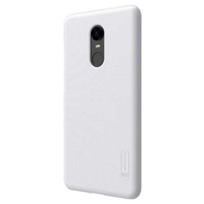 Xiaomi Redmi 5 Plus Nillkin Frosted Shield balts plastmasas apvalks + ekrāna aizsargplēve / Vacins.lv