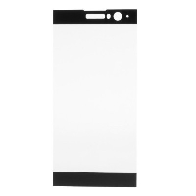 Sony Xperia XA2 (XA2 Dual) „Calans“ 9H Tempered Glass sustiprintos apsaugos juodas pilnai dengiantis apsauginis ekrano stiklas 0