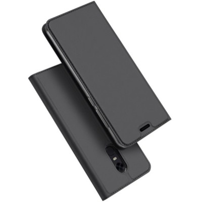 „Dux Ducis“ Skin serijos Xiaomi Redmi 5 Plus juodas odinis atverčiamas dėklas / Priedai.lt