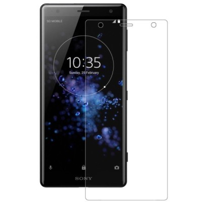 Sony Xperia XZ2 „3D Rewan“ 9H Tempered Glass sustiprintos apsaugos skaidrus pilnai dengiantis apsauginis ekrano stiklas 0,26 mm 
