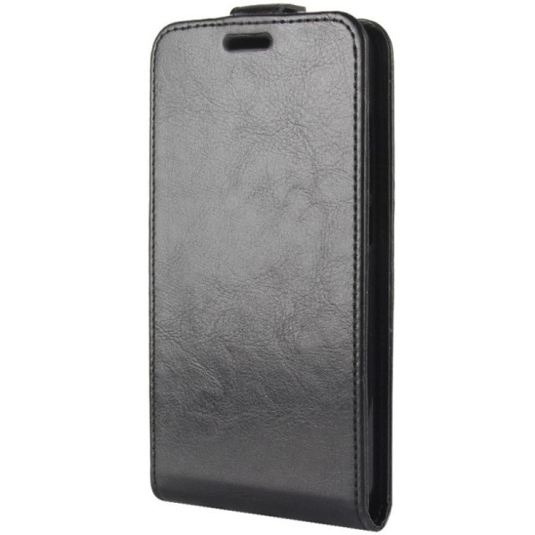 Vertikāli atvēramais maciņš - melns (Redmi 5 Plus)