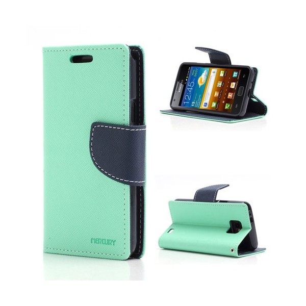 „Mercury“ atverčiamas dėklas, piniginė - mėtinė (Galaxy S2)