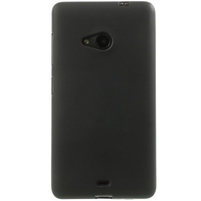Microsoft Lumia 535 kieto silikono TPU juodas dėklas - nugarėlė / Priedai.lt