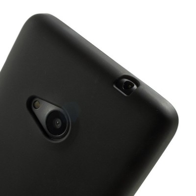 Microsoft Lumia 535 kieto silikono TPU juodas dėklas - nugarėlė / Priedai.lt