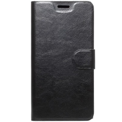Sony Xperia XA1 Plus atvēramais ādas melns maciņš (maks) / Vacins.lv