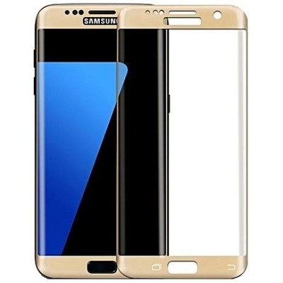 Samsung Galaxy S6 Edge (G925) „Mofi“ 9H Tempered Glass sustiprintos apsaugos auksinis pilnai dengiantis apsauginis ekrano stikla