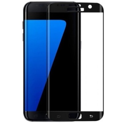 Samsung Galaxy S7 Edge (G935) „3D Rewan“ 9H Tempered Glass sustiprintos apsaugos juodas pilnai dengiantis apsauginis ekrano stik