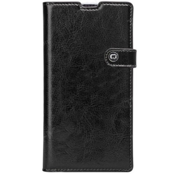 „QIALINO“ atvēramais ādas maciņš - melns (Xperia Z1)