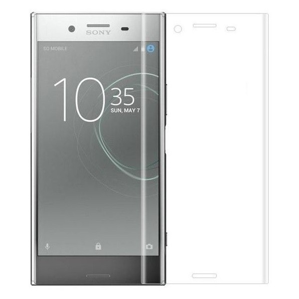 „Calans“ Tempered Glass pilnīgi aizsedzams ekrāna aizsargstikls 0.2 mm - dzidrs (Xperia XZ1)