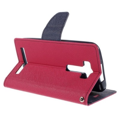 Asus Zenfone 2 Laser 5.0 (ZE500KL, ZE500KG) Mercury rožinis atverčiamas dėklas - piniginė / Priedai.lt