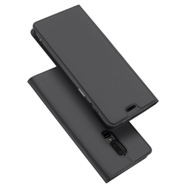 „Dux Ducis“ Skin atverčiamas dėklas - juodas (OnePlus 6)