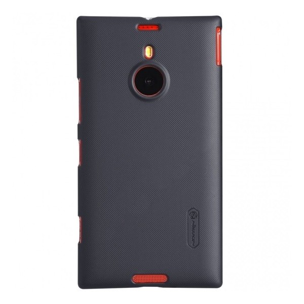 „Nillkin“ Frosted Shield futrālis - melns + ekrāna aizsargplēve (Lumia 1520)