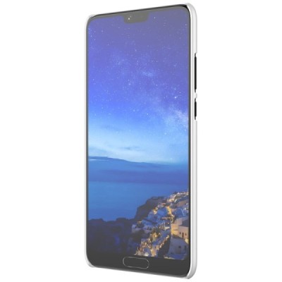 Nillkin Frosted Shield Huawei P20 Pro balts plastmasas futrālis + ekrāna aizsargplēve / Vacins.lv