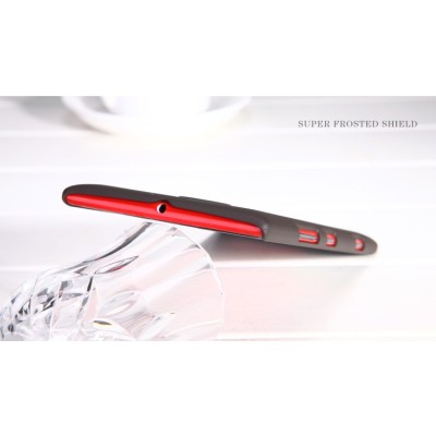 Nokia Lumia 1520 Nillkin Frosted Shield melns plastmasas futrālis + ekrāna aizsargplēve / Vacins.lv