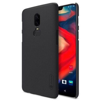 Nillkin Frosted Shield OnePlus 6 (Six) juodas plastikinis dėklas / Priedai.lt