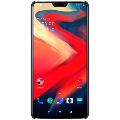 Nillkin Frosted Shield OnePlus 6 (Six) melns plastmasas futrālis / Vacins.lv