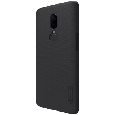 Nillkin Frosted Shield OnePlus 6 (Six) melns plastmasas futrālis / Vacins.lv