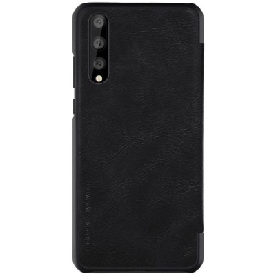 Greznais „Nillkin“ Qin sērijas ādas atvērams melns Huawei P20 Pro maciņš / Vacins.lv