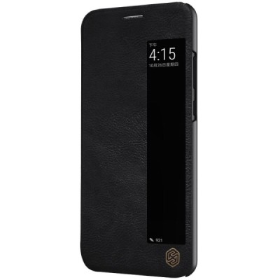 Greznais „Nillkin“ Qin sērijas ādas atvērams melns Huawei P20 Pro maciņš / Vacins.lv