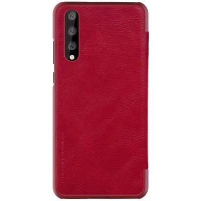 Prabangus „Nillkin“ Qin serijos raudonas odinis atverčiamas Huawei P20 Pro dėklas - knygutė / Priedai.lt