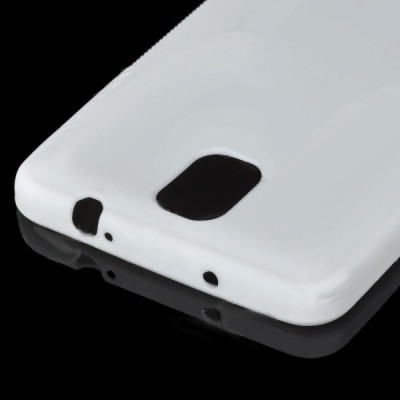 Samsung Galaxy Note 3 baltas silikoninis TPU dėklas (dėkliukas, nugarėlė) / Priedai.lt