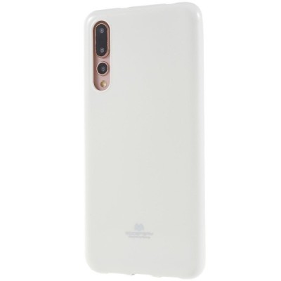 Huawei P20 Pro baltas Mercury kieto silikono (TPU) dėklas - nugarėlė / Priedai.lt