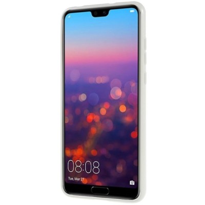 Huawei P20 Pro Mercury balts cieta silikona (TPU) apvalks / vacins.lv