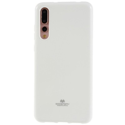 Huawei P20 Pro Mercury balts cieta silikona (TPU) apvalks / vacins.lv