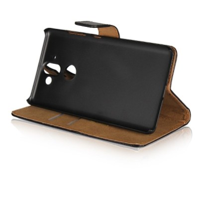 Nokia 8 Sirocco (Nokia 9) atvēramais ādas melns Casual maciņš (maks) / Vacins.lv