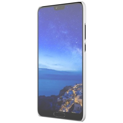 Nillkin Frosted Shield Huawei P20 balts plastmasas futrālis + ekrāna aizsargplēve / Vacins.lv