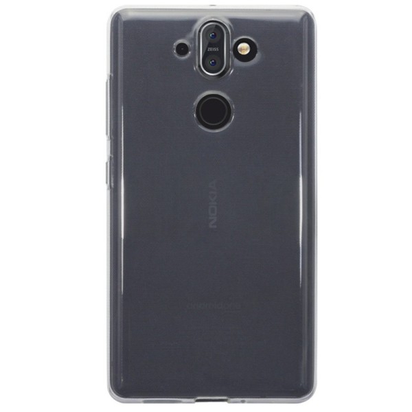 Kieto silikono (TPU) dėklas - skaidrus (Nokia 8 Sirocco)