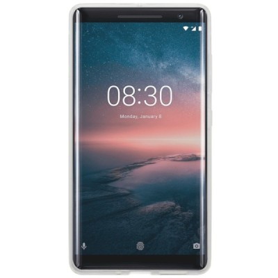 Nokia 8 Sirocco (Nokia 9) kieto silikono skaidrus TPU dėklas - nugarėlė / Priedai.lt
