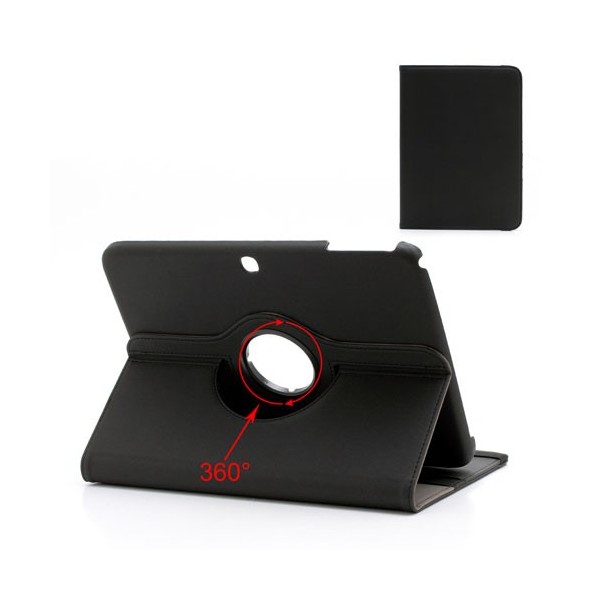 Atvēramais futrālis 360° - melns (Tab 3 10.1)